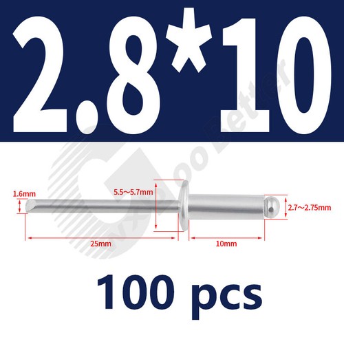 Blind Rivets Domed Head Aluminum M2.4 ~ M6.4 Aluminum Dome Head Blind Rivets - Picture 25 of 113