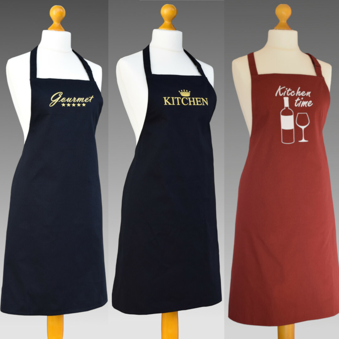 Küchenschürze Kochschürze Latzschürze Gastronomie Grillschürze 100% Baumwolle