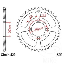 JT Rear Sprocket 41 T 420 P JTR801.4 For Kawasaki KLX 110 C KF 2019