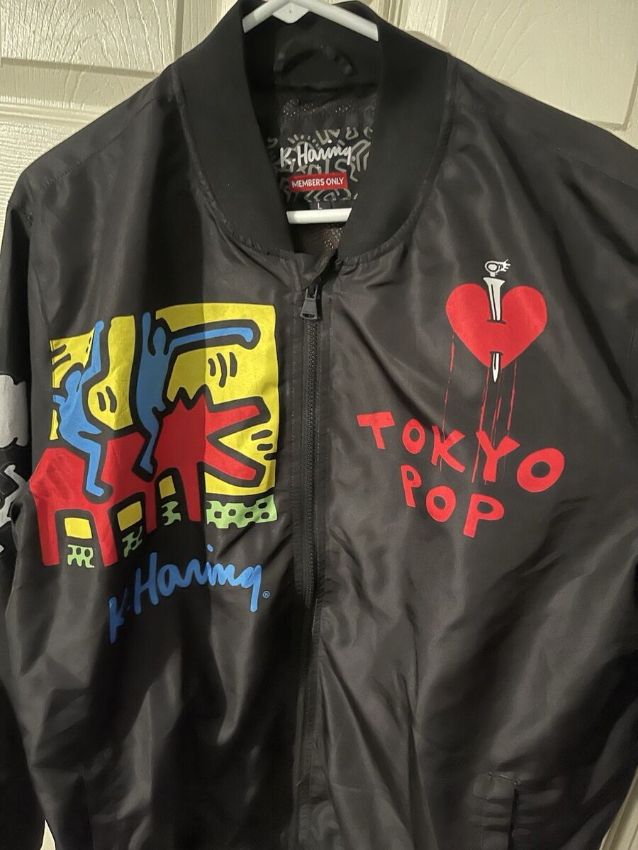 Keith Haring Tokyo Pop Men's Members Only Jacket - Size Keith Haring Tokyo Pop Men's Members Only Jacket - Size