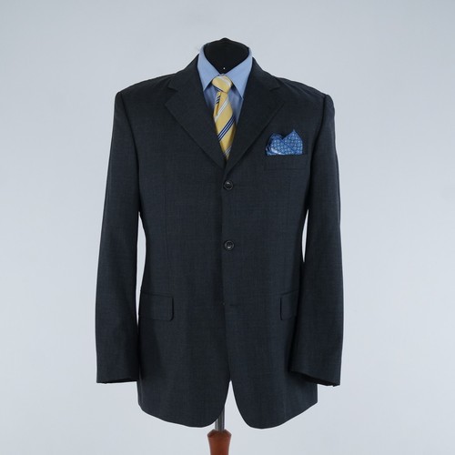 Mens Italian Wool Blazer 46R UK Size STRELLSON Grey Sport Coat Jacket - Picture 4 of 14