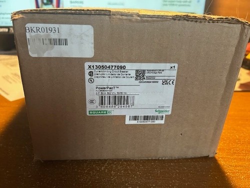 X13050477090 Disyuntor PowerPacT 3PH/60A/600V Nuevo En Caja - ¡Nunca Abierto! - Imagen 1 de 3