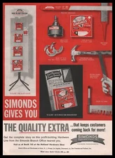 1963 Simonds Saw & Steel Company Fitchburg Massachusetts Blade Display Print Ad