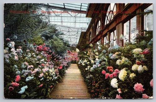 Philadelphia PA c1908 Horticultural Hall At Fairmount Park Colorful Conservatory