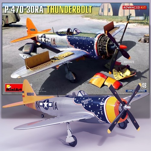 MINIART 1/48 P-47D-30RE THUNDERBOLT MODEL KIT 48023 - 第 1/7 張圖片