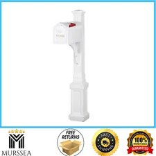 The Lexington Mailbox and Post Kit, White