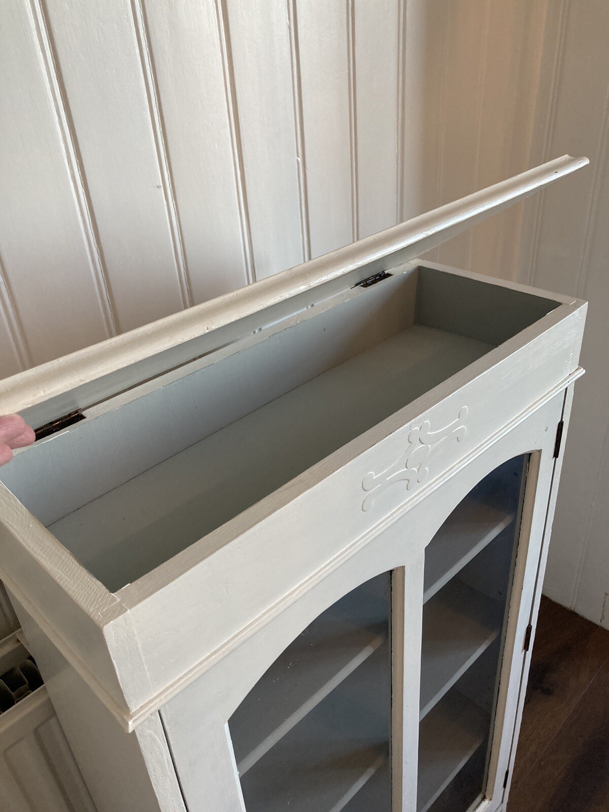 Vintage glass display painted with Annie Sloan Chalk Paint eBay