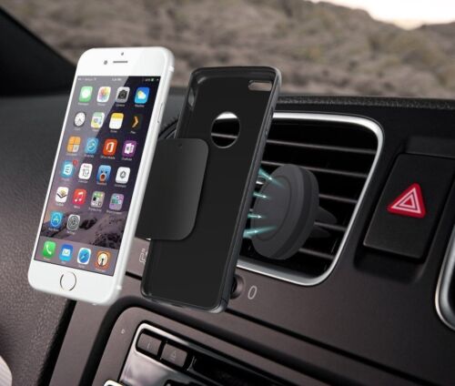 Magnet Mobile Phone Car Holder Air Vent Mount With 4 Spare Adhesive Plates - Picture 2 of 4