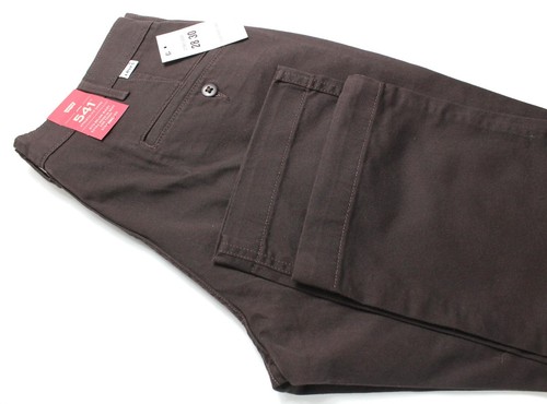 Levi's 541 Athletic Fit Chino Pantalones Hombre W28/L30 Cremallera Fly Marrón - Imagen 5 de 9