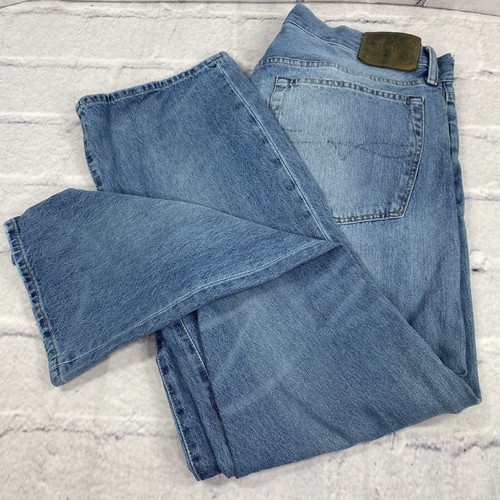Polo Ralph Lauren Mens The Thompson Relaxed Fit Straight Jeans 36x29 Medium Wash - Picture 12 of 18