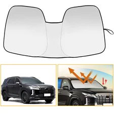 for Hyundai Palisade 2020-2025 Windshield Sun Cover Foldable Sunshade Blocks UV