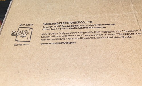 Samsung MLT-D205L Black Toner Cartridge 205L - 第 5/6 張圖片