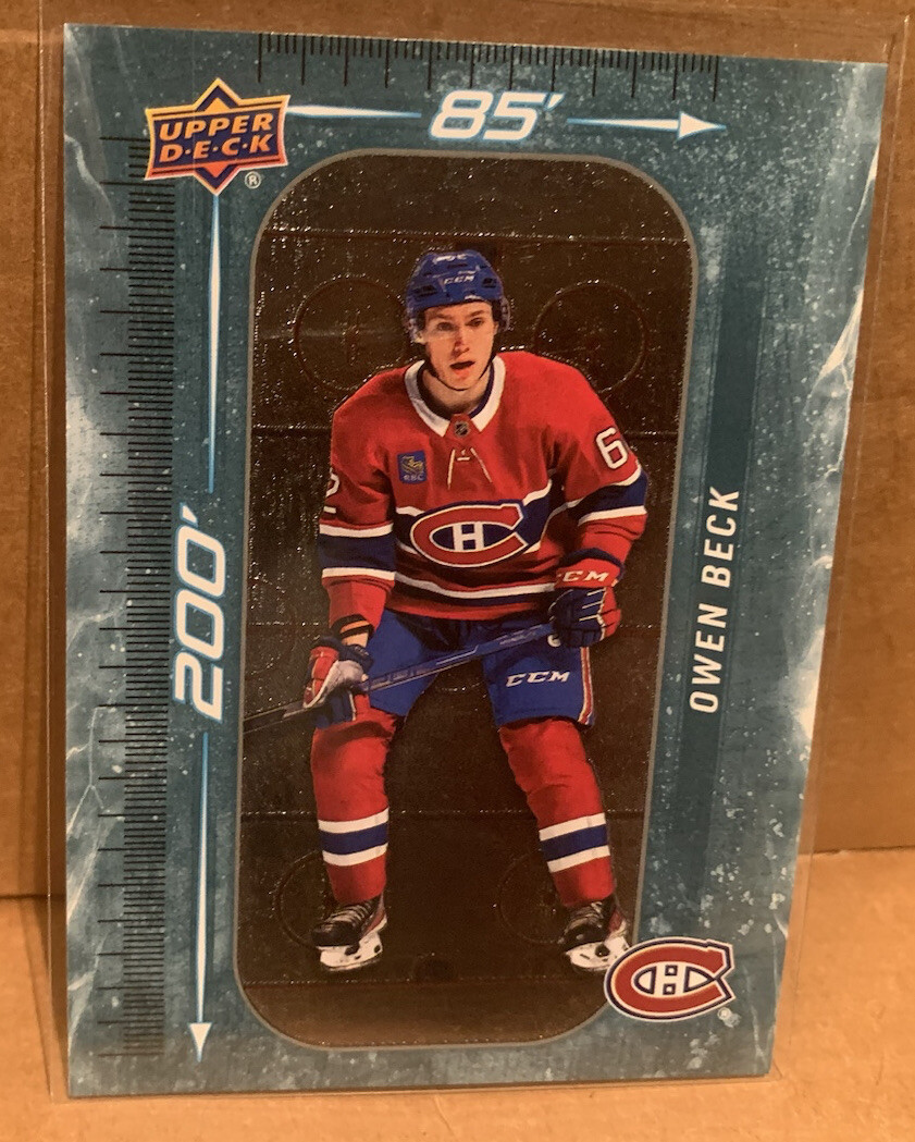 2023-24 Upper Deck Series 1 Owen Beck 200' X 85' RC | eBay