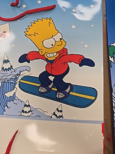 The Simpsons Lot Of 4 Gift Bags Homer, Bart & Lisa 2002 New Unused - Picture 19 of 20