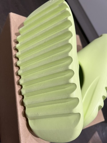 Yeezy Adidas Slides Glow Green size 5UK Au 7 Brand New Authentic - Picture 7 of 10