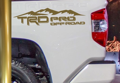TRD Pro Off Road Vinyl Decal Sticker for Toyota Tacoma Tundra Truck bedside - Foto 4 di 18