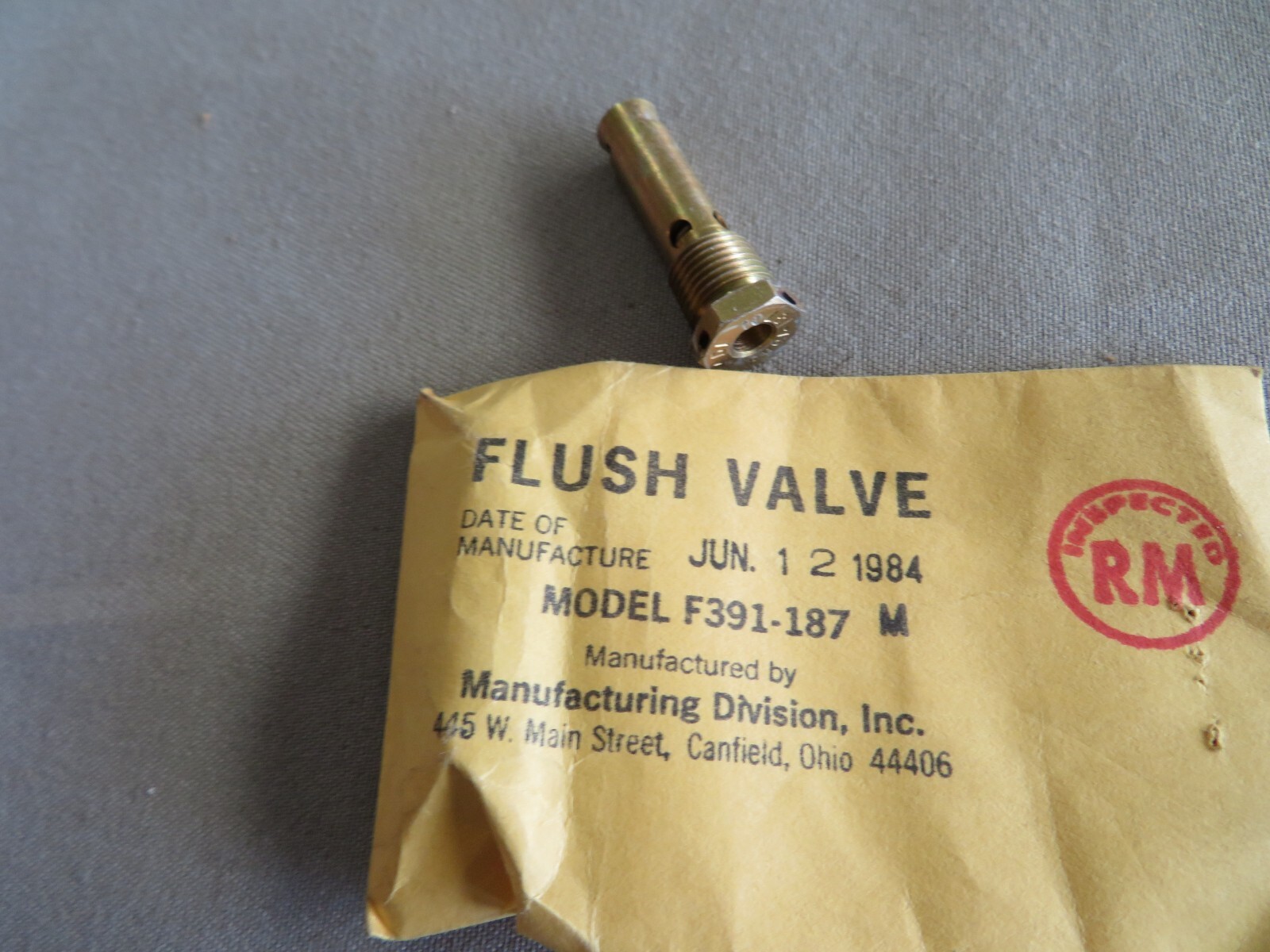 Cessna Aircraft Drain Valve, P/N F391187 or S21063 (BE) New Surplus