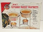 Norpro Ceramic Butter Warmers Set of 2 Ceramic Maintains Even Temp Tea Lights
