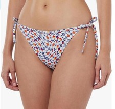 Tommy Hilfiger Jeans String Side Tie Print White Blue Small UK 8-10 NEW RRP£42