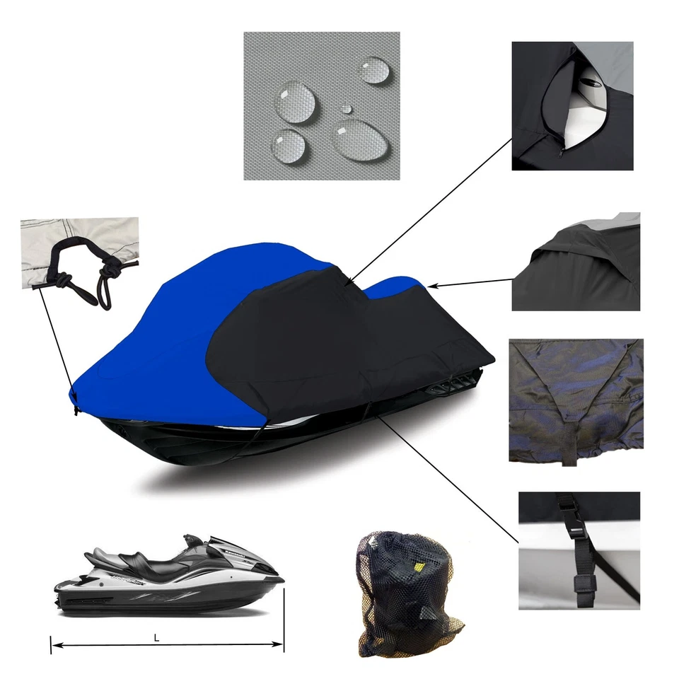 Cubierta de almacenamiento HONDA AquaTrax R-12X/R-12 remolcable JetSki PWC de alta resistencia Foto 2 de 4