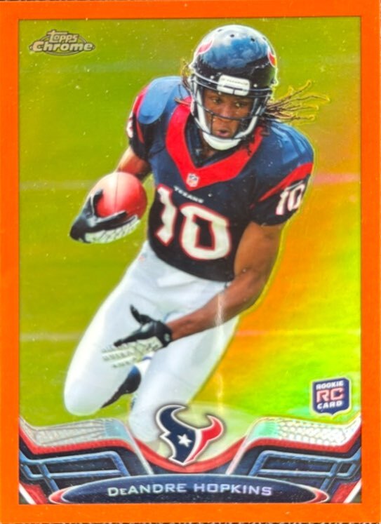 2013 Topps Chrome #154a DeAndre Hopkins Orange Refractor Rc Rookie Card