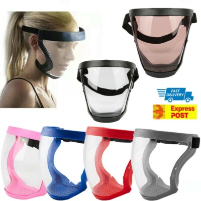 Anti-fog Full Face Shield Super Protective Head Cover Transparent Safety Mask
