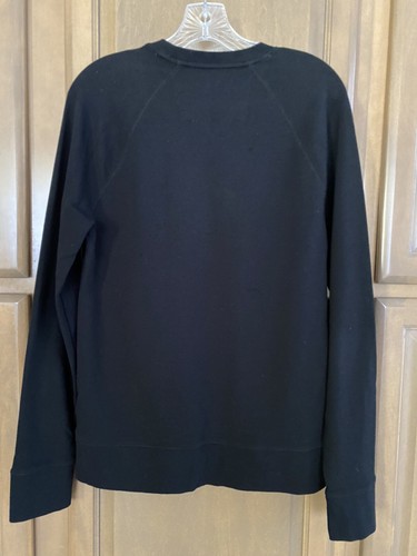 Maglione pullover BANANA REPUBLIC uomo nero manica lunga ~ taglia M ~ misto cotone - Foto 2 di 10