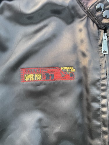 Rare Vintage 1980’s Dallas Texas Grand Prix Racing Jacket XL Formula One Crew - Picture 3 of 20