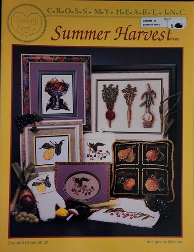 Summer Harvest Cross Stitch Patterns By Cross My Heart c3 - Picture 1 of 3