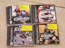 NBA ShootOut 2000, 2003 PlayStation Game Lot NFL GameDay 1999, 2001 Lot 4 Games