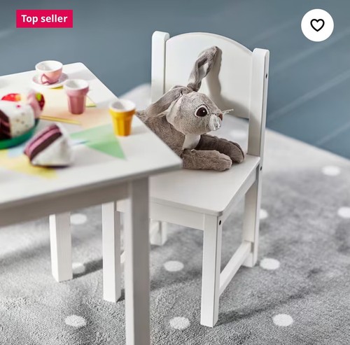 IKEA SUNDVIK Kinderstuhl 28x29x55 cm weiß - Bild 2 von 2