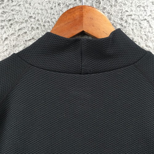 Reebok Activewear Mock Neck Tee Top Mens 2XL Black Raglan Long Sleeve Pullover - Bild 10 von 15