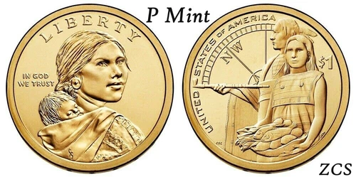 2014-P Native American Dollar — photo from the most recent tracked eBay sale