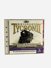 Railroad Tycoon II PC Game Special Edition Conquer 3 Continents Windows Mac Used
