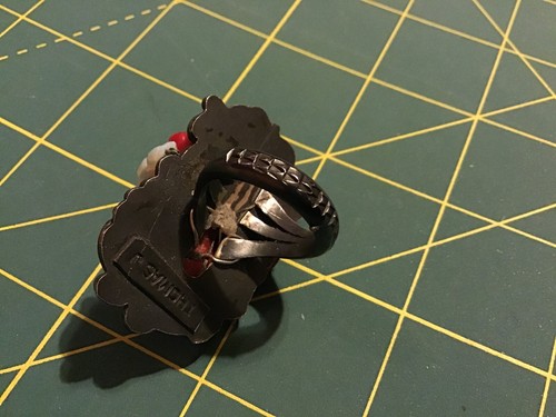 Thomas J Sterling Silver 925 Turquoise Ring Size 8 Large Piece - Picture 6 of 11