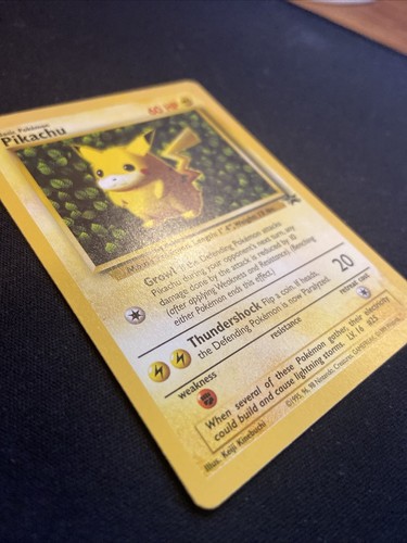 Tarjeta Pokémon Pikachu Black Star #1 League Promo WOTC LP+ - Imagen 2 de 3