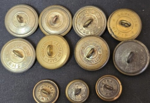 Antique MILITARY / ARMY UNIFORM BUTTONS of SPAIN ~ SPANISH-AMERICAN WAR ERA (11) - Picture 7 of 10