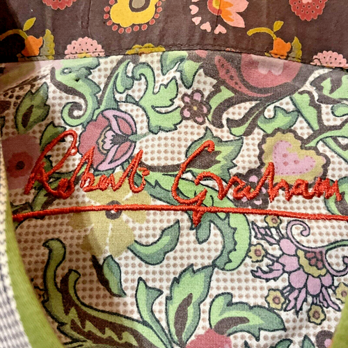 Robert Graham Limited Edition Silk Multi-Color Paisley Striped Shirt L/S 2XLB - Picture 2 of 12