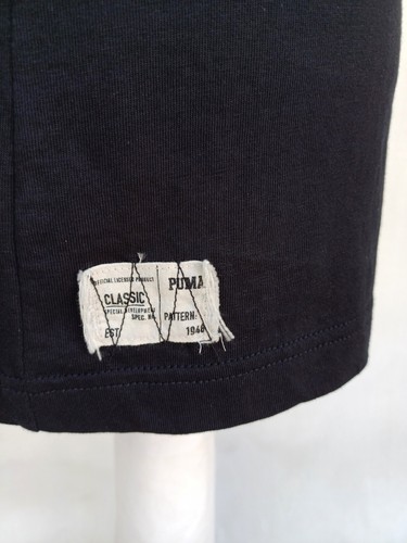 Rare AEK Athens Greece Puma Retro Polo Cotton Shirt Black Yellow Jersey Mens L - Picture 6 of 9