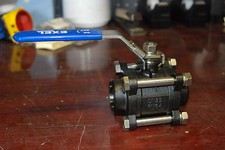 Excel 1 1/4" Ball valve Full Port,Butt Weld, Carbon Steel, WCB lockable New 