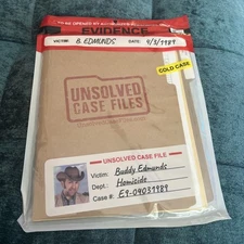 Unsolved Case Files Cold Case Murder Mystery Game BUDDY EDMUNDS NEW & SEALED!!!