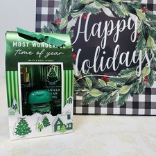 Bath and Body Works Vanilla Bean Travel Size Gift Set NEW 3 Pcs/stocking stuffer