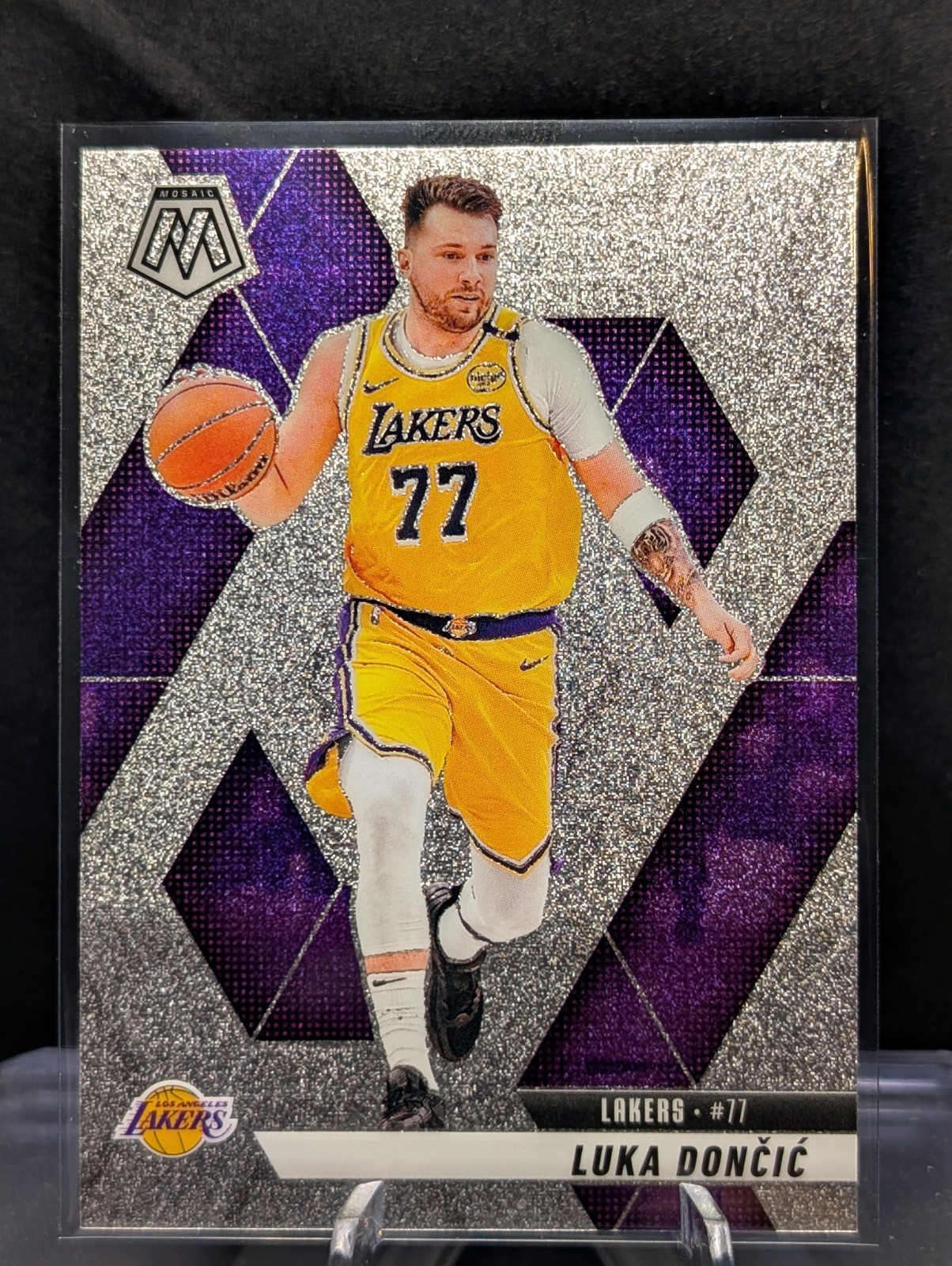 2024-25 Mosaic Basketball Luka Doncic Sliver Glitter SSP #100