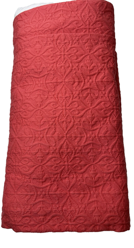 Eastern Accents Coral Matelasse 56 x 76" Full Bed Skirt 16" Drop Designer - Picture 2 of 12