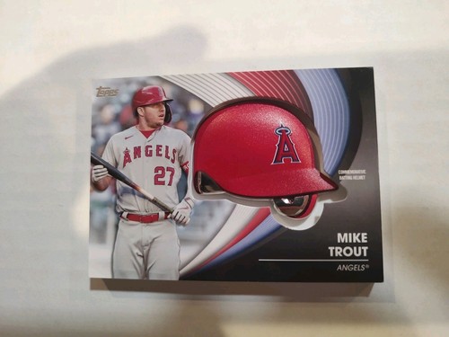 2022 Topps Series 2 - Batting Helmet Commemorative Relics Mike Trout #BH-MT
