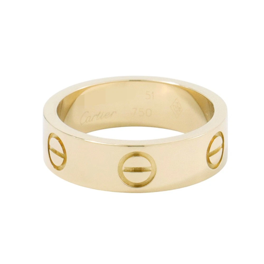 Cartier — CARTIER LOVE Ring Classic Model Size 51/#11 Classic 18K Yellow Gold B4084651...