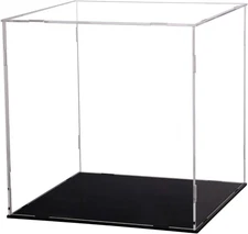 Display Case for Collectibles Assemble Clear Acrylic Box Alternative Glass Case 