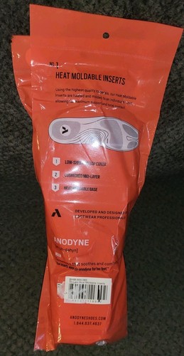 New ANODYNE No 1 Tri Lam Heat Moldable Diabetic Inserts Women's Size 8 X2 - Picture 2 of 2