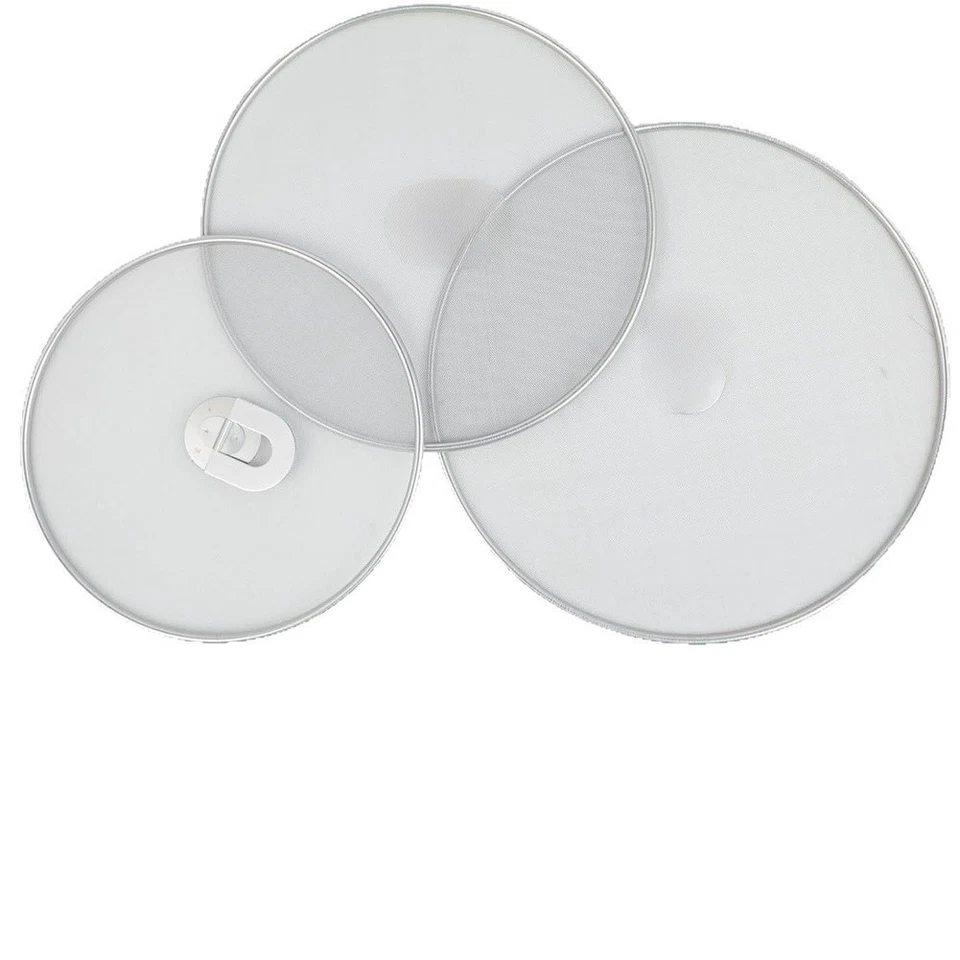 3pcs Stainless Steel Splash Guard Screens for Frying Pans and Pizza Cooking - Image 4 of 4