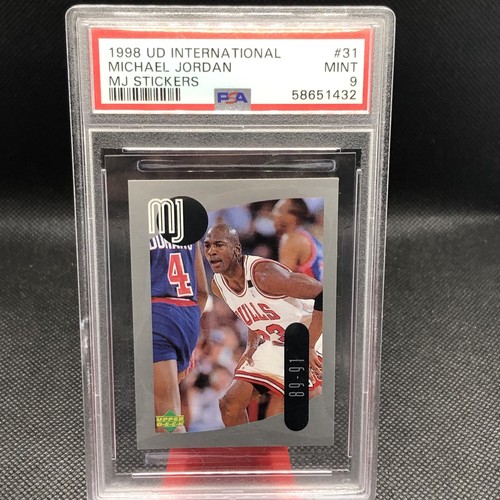 1998 Michael Jordan Chicago Bulls Upper Deck Sticker #31 PSA9